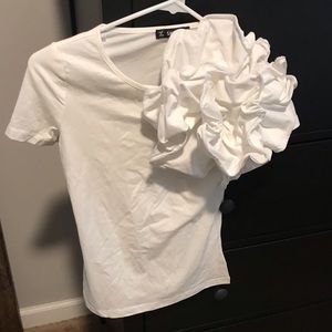 Large flower tee